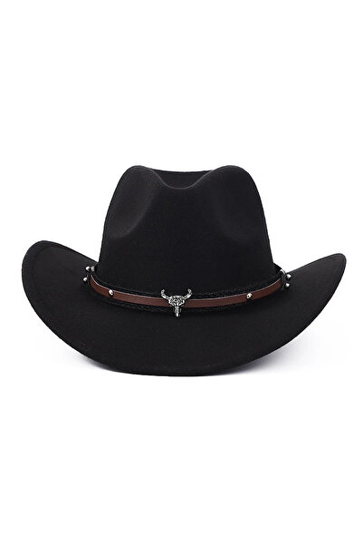 Giraffe Kowboy Şapka Western Kaşe Bohem Fötür