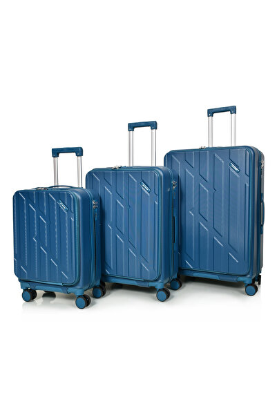 MORANO شنط سفر عدد 3 قطع متينة و خفيفة الوزن حقيبة بأربع بعجلات دواره مع قفل أمان مرقم