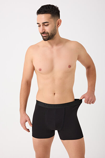 VELMORE Erkek Boxer 6’lı Premium Kutu Pamuklu Likralı (Beden S - 5XL)