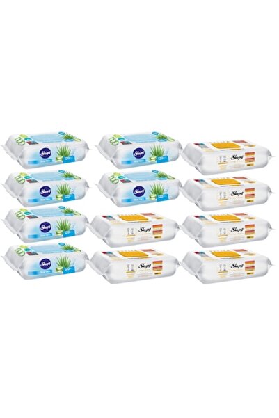 Sleepy Set Igiena 12 x Sleepy, 6 x Servetele Umede 120buc Aloe Vera, 6 x Easy...