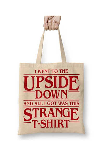 Toyaso Я пішов у перевернутий світ Stranger Things Безсумкова сумка з довгими ручками Сумка для покупок Пляжна сумка