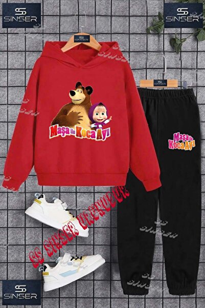 SS SİNSER Set de trening cu hanorac cu imprimeu special pentru copii, unisex,...