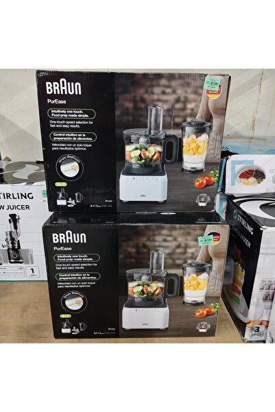 Braun PurEase Food Processor 2.1L with 6-in-1 Functions and One-Touch Control