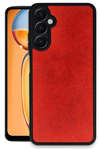 NewFace Sptrns Samsung Galaxy S24 Fe Case Aras Leather Cover (221603) - Red