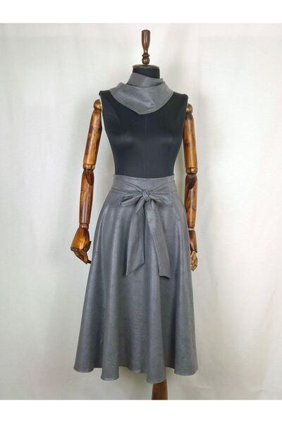 Sihirli Düğmeler Flared Skirt