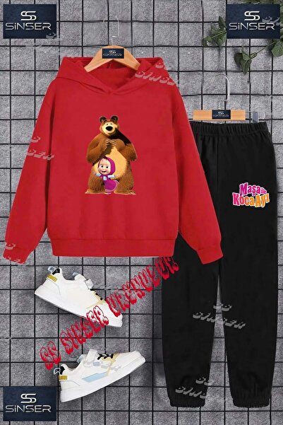 SS SİNSER Set de trening cu hanorac cu imprimeu special pentru copii, unisex,...