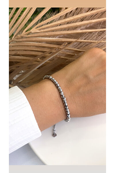 JustGAF سوار فضي من الفولاذ موديل دوريكا