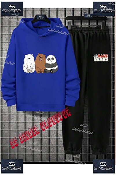 SS SİNSER طقم بدلة رياضية للأطفال من الجنسين بطباعة خاصة 'بانداز 3 في 1 جنبًا...