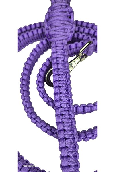 moonparacord Dog Walking Rope Purple 215 cm