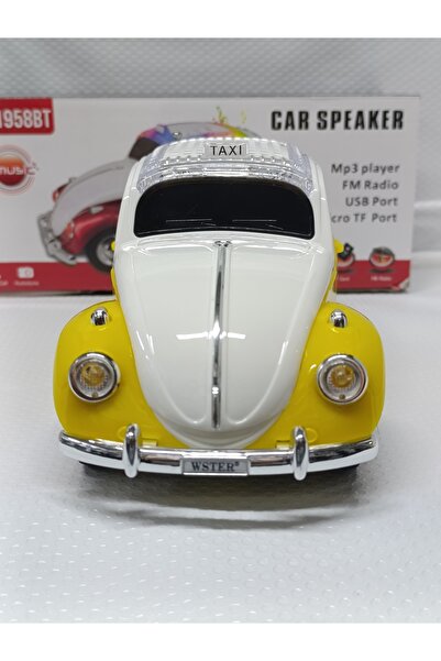 AXWER Oyuncak KlasikAraba Müzik Çalar Bluetooth Hoparlör Usb Müzik Çalar Tf Aux Sd kart Giriş Fm Radyo