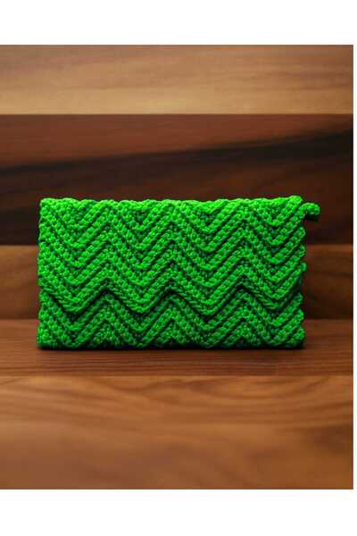 MAZSAY El Örgüsü Makrome Cüzdan – El Yapımı Kadın Aksesuarı