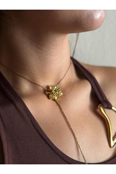 Beloria Idyllia Kolye Sarı Çiçek Y Kolye