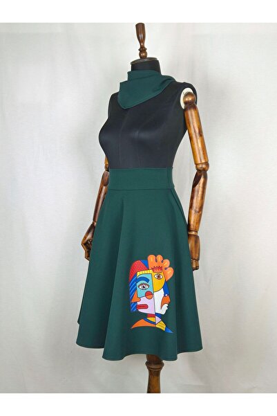 Sihirli Düğmeler Painter Skirt