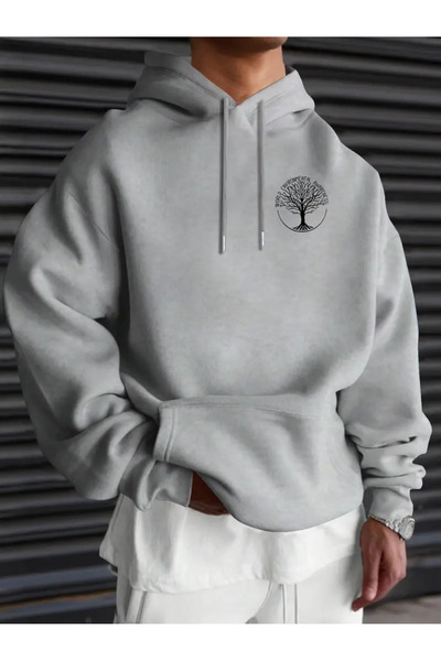 bellanova Geometric Pattern Hooded Sweatshirt for Unisex