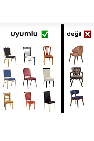 Home 6'lı Kadife Sandalye Kılıfı