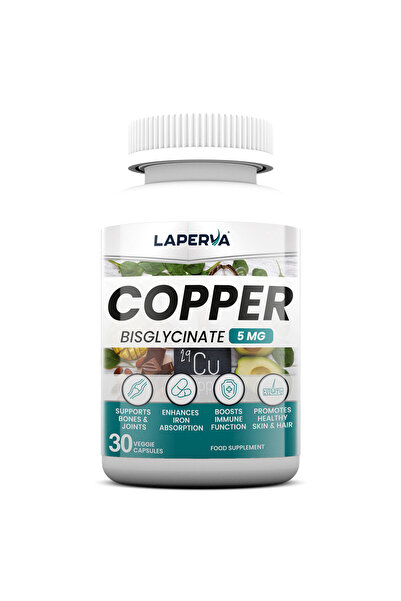 Laperva Copper Bisglycinate, 30 Veggie Capsules, Supports Bone & Joint Health