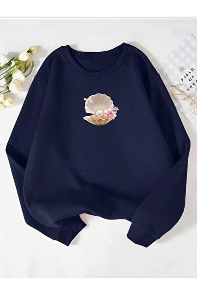 tkn your style Hanorac oversize unisex cu design cu imprimeu cu perle Istirite