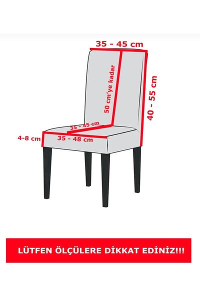 Home 6'lı Kadife Sandalye Kılıfı
