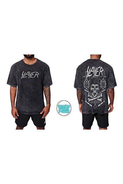RİSE Tricou Slayer lavabil supradimensionat