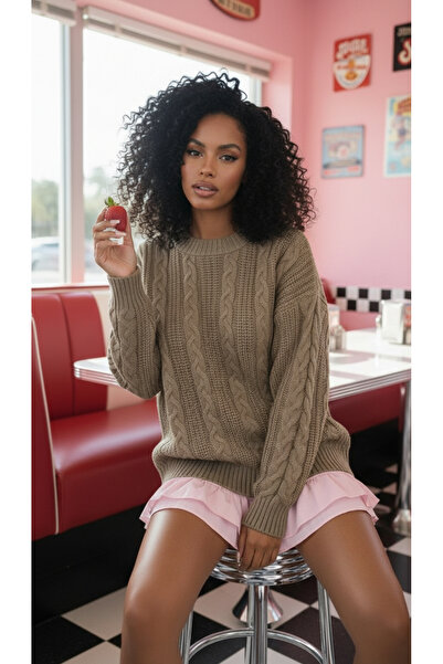 NİLZA Crew Neck Knitted Knitwear Sweater