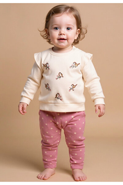 Tuabella طقم بناتي مكون من قطعتين مصنوع من القطن بنسبة 100%