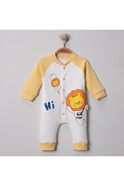mandalinsbaby Baby Boy Jumpsuit with Lion Print