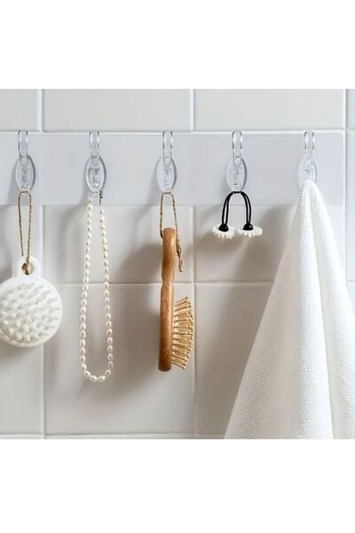 DAMMERUN Transparent Acrylic Adhesive Hanger – Easy Installation Without Drilling, Strong Holder