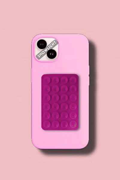 SHOWLIGHT Silikon Vakumlu Telefon Tutucu, Cep Telefonu için Silikon Yapışkanl...