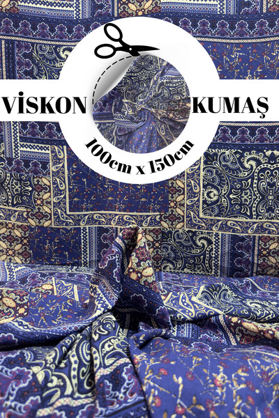 kumaş sarayı Viskon Kumaş Etnik Desen -Özel Seri-En 150cm-Elbilselik Kumaş- Şalvarlık Kumaş-Eteklik Kumaş