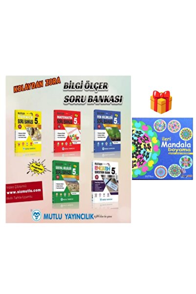 Mutlu Yayıncılık 5.SINIFSORU BANKASI MATEMATİK TÜRKÇE FEN BİLİMLERİ SOSYAL Bİ...