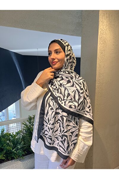 Ahsenhijab سلسلة رومانسية من الشال القطني الناعم بنمط ريترو