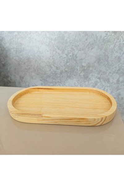 Bycomo Oval light color= simple wooden oil pot base 25x12.5cm