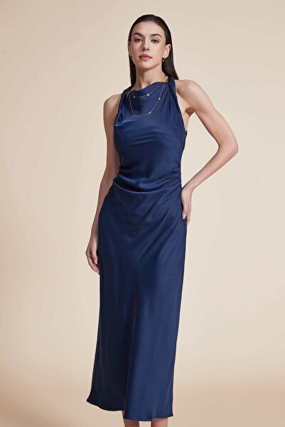 Yola Women's Solid Sleeveless Midi Dress