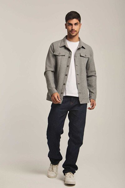 DALYDRESS Women's Mens Solid Button-Front Jacket