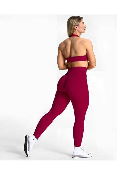 Voga Toparlayıcı Büzgülü Spor Tayt Takımı – Pedli Kıvrımlı Bra