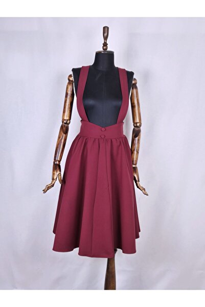 Sihirli Düğmeler Askılı Etek