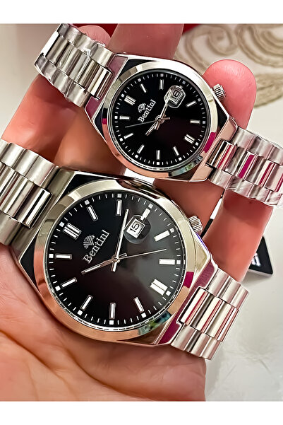 Bentini YENİ SEZON ÇELİK SEVGİLİ SAATİ BAY SAAT KADIN ERKEK SAAT ÇİFT SAATİ SEVGİLİLER GÜNÜ HEDİYESİ