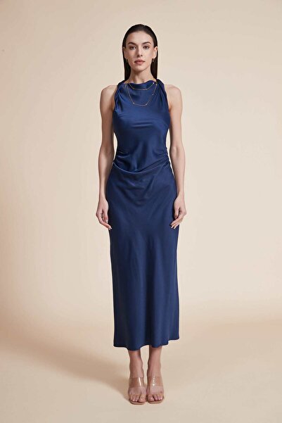Yola Women's Solid Sleeveless Midi Dress