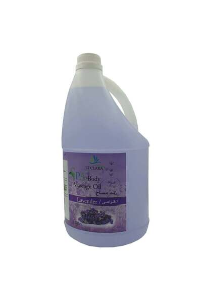 almond tar Scented Massage Oil and Body Softener with Lavender Scent - 3.78 Liters