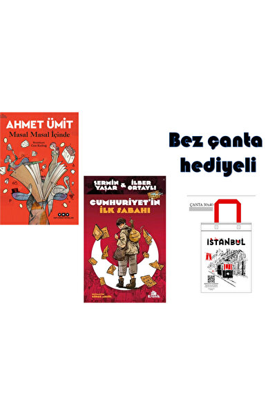 Yapı Kredi Yayınları masal masal içinde - Cumhuriyetin Ilk Sabahı bez çanta h...