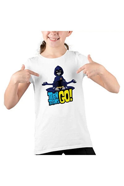 OEM Παιδικό T-shirt Teen Titans Raven Meditates για κορίτσια