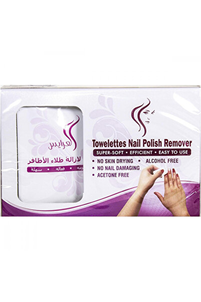 Alarays العرايس مناديل إزالة طلاء الأظافر - 10 حبه