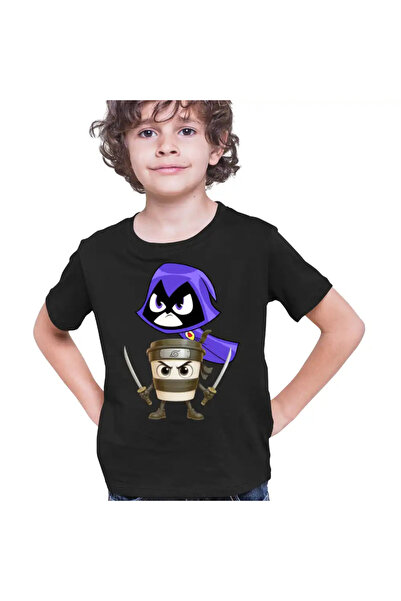 OEM Tricou Copii Baieti Raven Cappuccino Assasino Capucino Ninja
