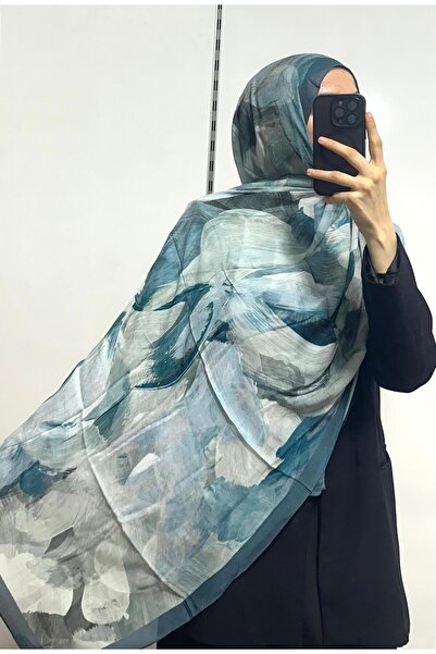 MİRAY Patterned Organic Alegra Ramie Shawl - 5654 05