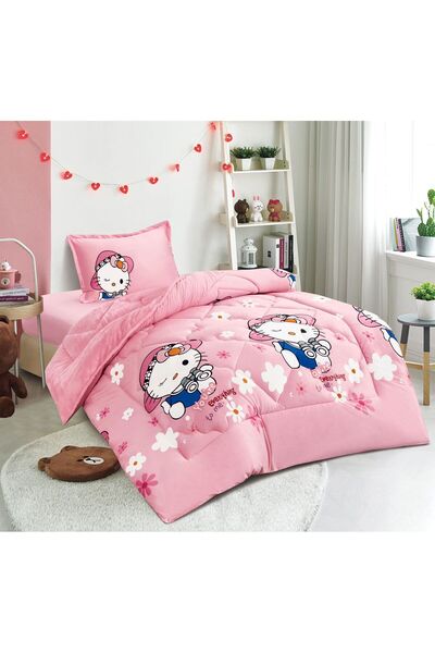 Red Rose 3-piece double-sided velvet fur children's bedspread for warm winter, quilt size 160*210
