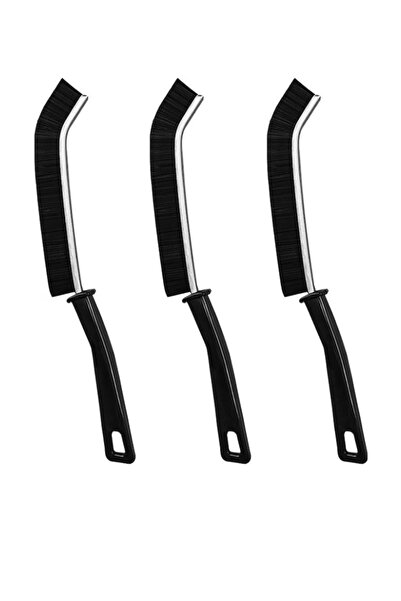 OEM Set 3 perii de curatare colturi si margini, lungime peri 20 mm, negru