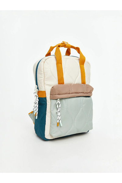 LC Waikiki Ecru Color Block Boy's Backpack