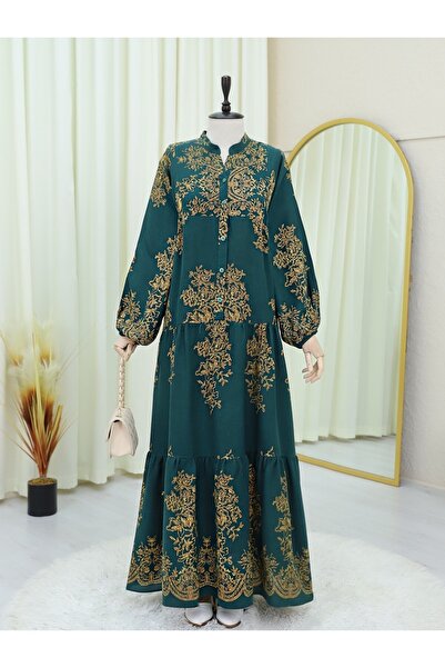 HİJABAYA Φόρεμα με ψηλό γιακά με μισό κουμπί