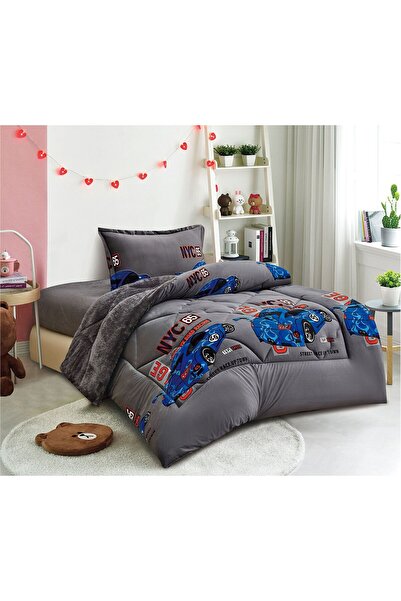 Red Rose 3-piece double-sided velvet fur children's bedspread for warm winter, quilt size 160*210