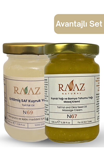RAAZ Saf Kuyruk Yağı & Bamya Tohumu Yağlı Kuyruk Yağı - 2’li Set